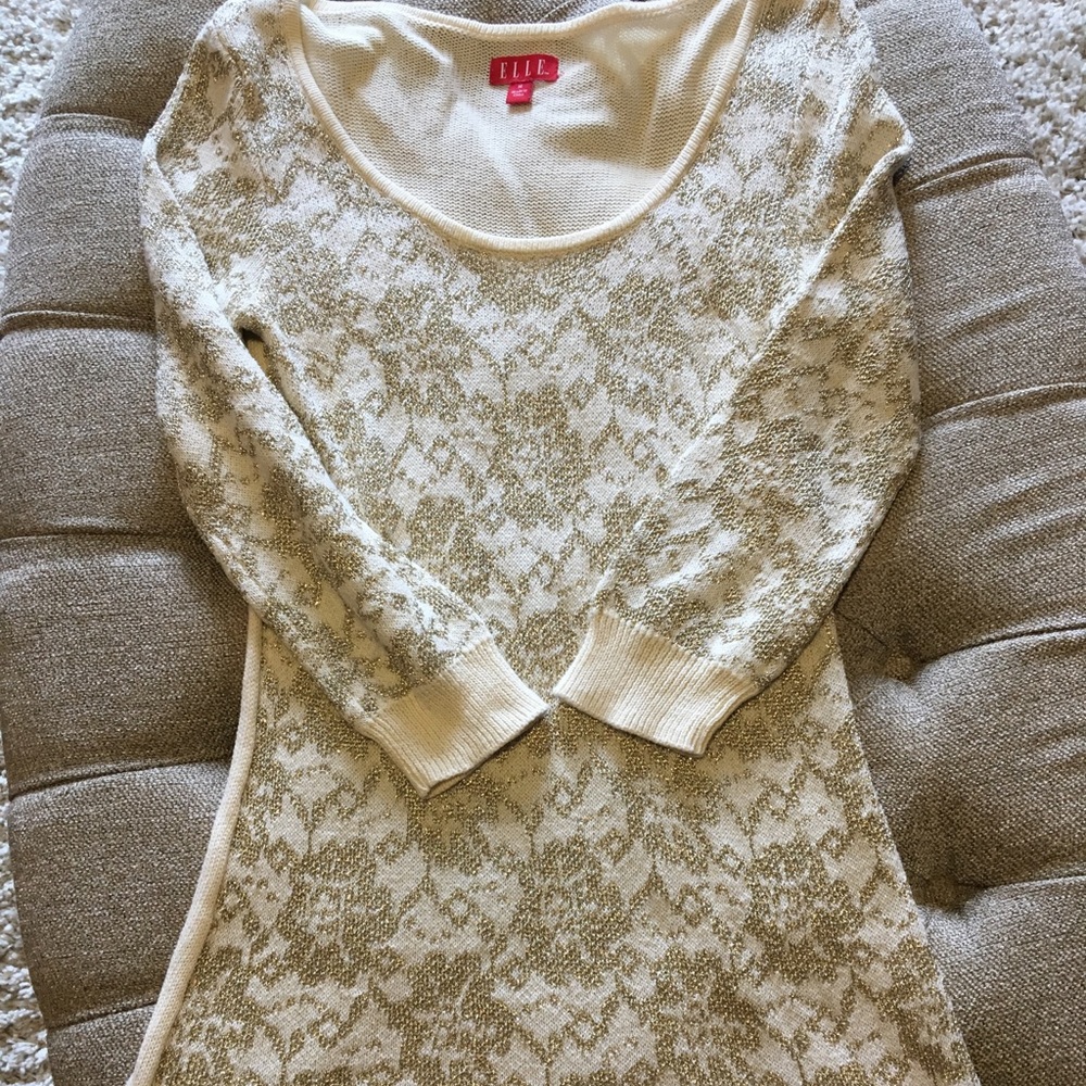 NWOT Elle sparkle sweater dress